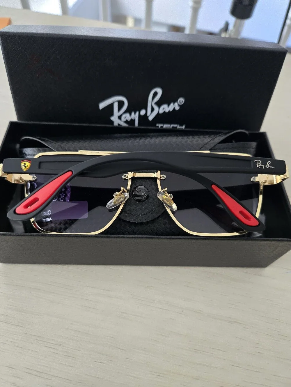 Ray-Ban Women's Gold Frame Gradient Gray Sunglasses